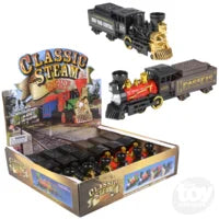 10" STEAM Engine Locomotive Die-Cast Pull Back