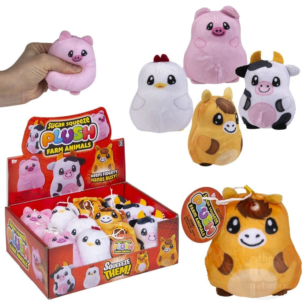 2.75" Sugar Squeeze Plush Farm Assortment