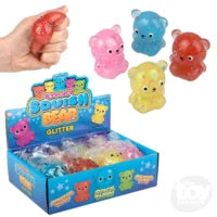 Ts - 2.25" Squish Sticky Glitter Bear