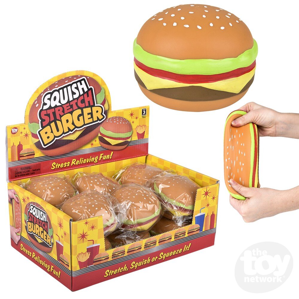 Ts - 3.25" Squish And Stretch Hamburger