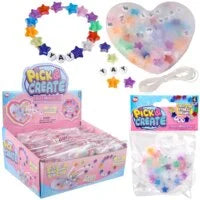 18.5 PICK N CREATE HEART BEADED FIDGET BRACELET
