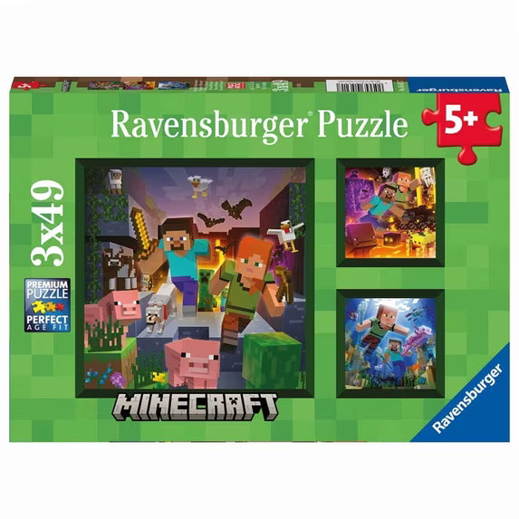 Minecraft Biomes 3 x 49 pc Puzzle