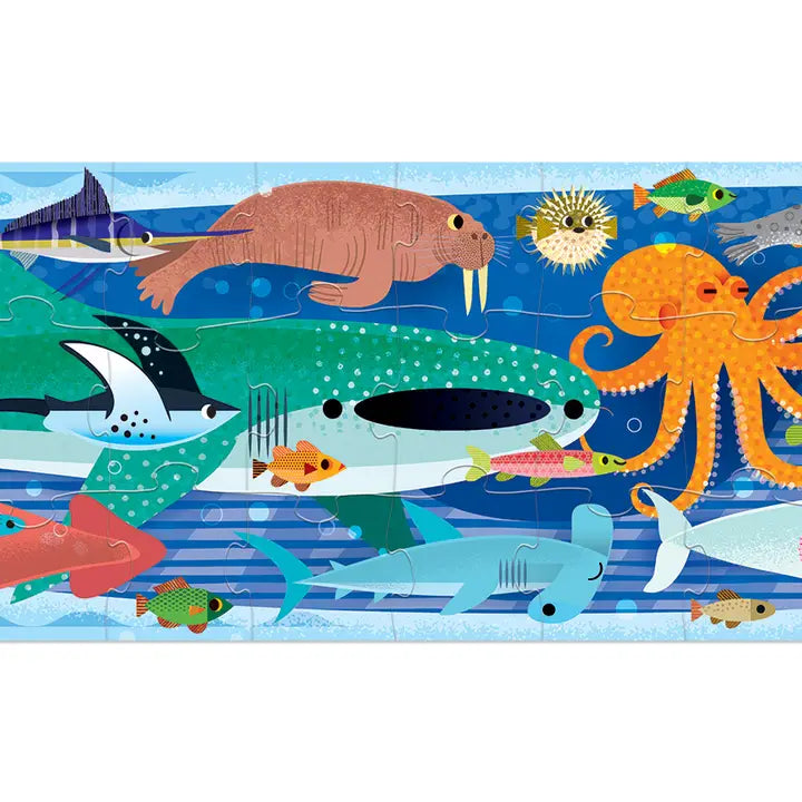 60-Piece Super Duper Long Puzzle - Oceans