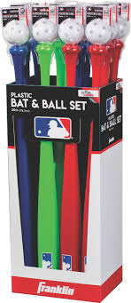 MLB Plastic Bat and Ball Display
