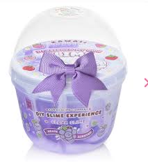 Purple 10oz Boba Clear Slime