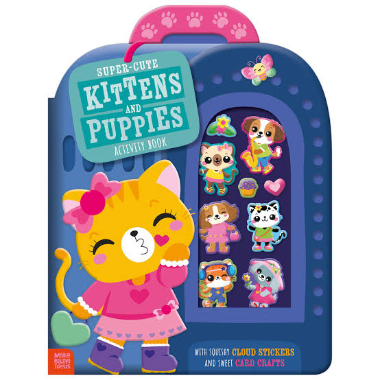 Super-Cute Kittens and Puppies Activity Book
