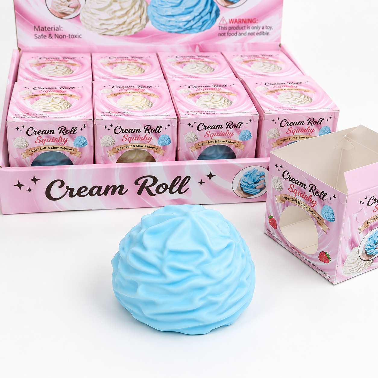 Cream Roll Vaseline Squishy – Assorted Colors MSS13