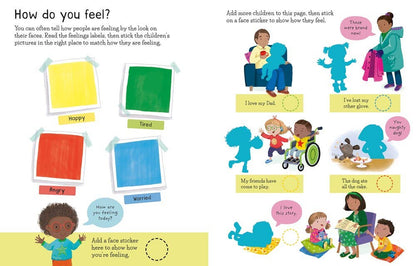 First Sticker Book Feelings : Usborne