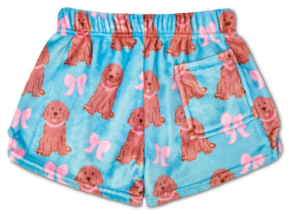 Pretty Pups Plush Shorts (Small -(6-8))