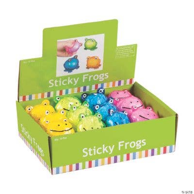SQUEEZABLE STICKY FROGS