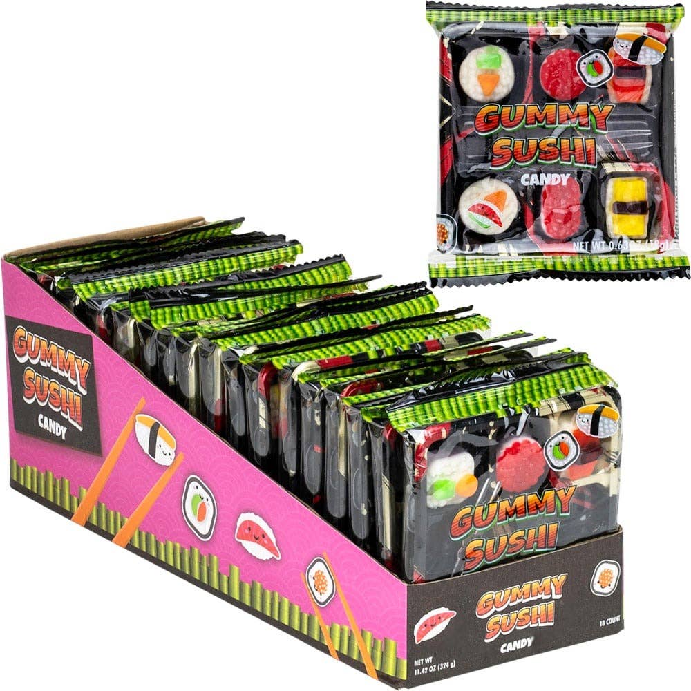 Koko's Candy Gummy Sushi Trays 0.63 oz 18 ct Tray