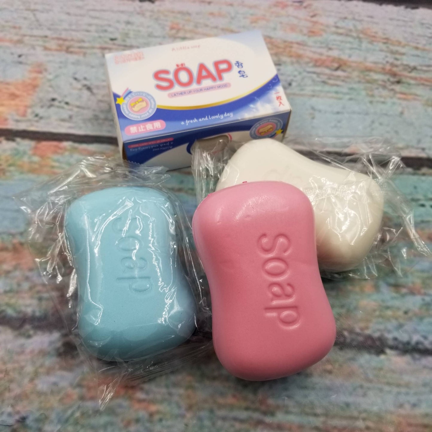 Simulated Soap Squishy Slow Rebound Squeeze Fidget Toys: Blue