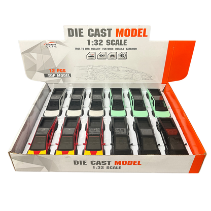 6" Cyber Truck Style Die-Cast Vehicle – Assorted Colors (12pc Display) MSCYB