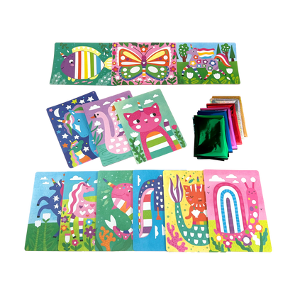 Foil-tastic: Foil Art & Coloring Fun - Whimsical World (36 P