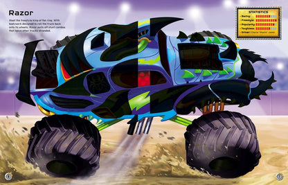 Build Your Own Monster Trucks Sticker Book : Usborne
