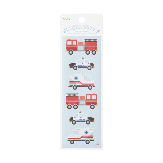 Stickiville: Skinny Stickers - Helping Vehicles (2 Sheets)