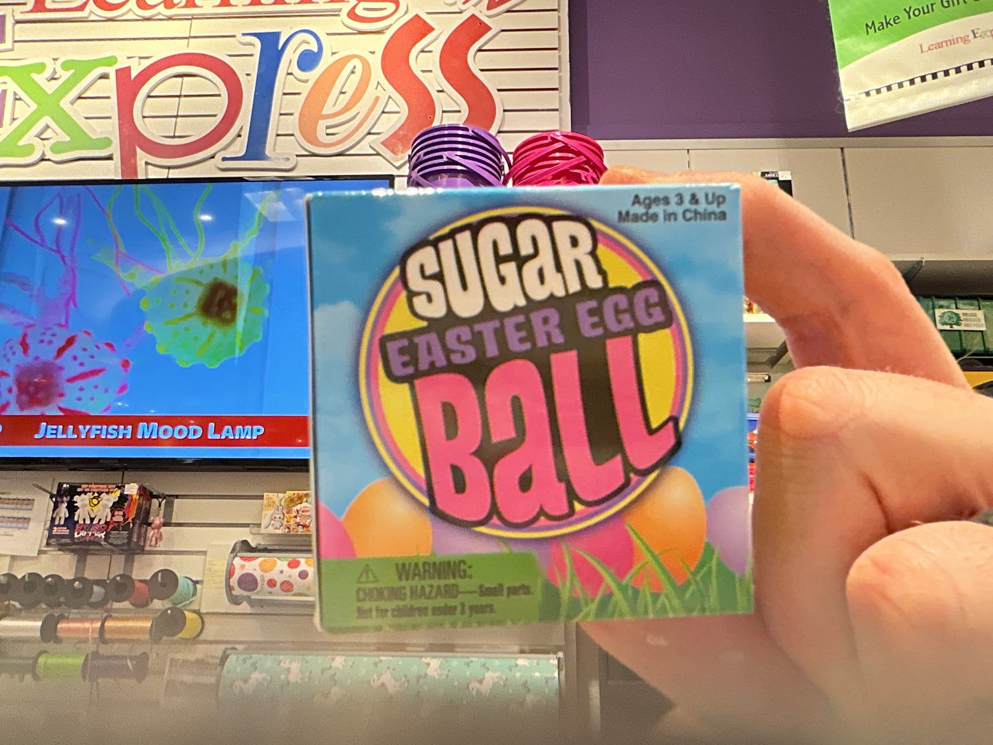 Squeezy Sugar Easter Egg ball 2.5"