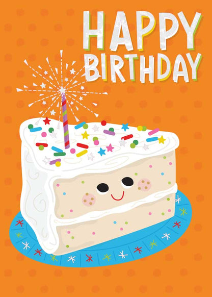 Birthday Cake Slice - Foil Card