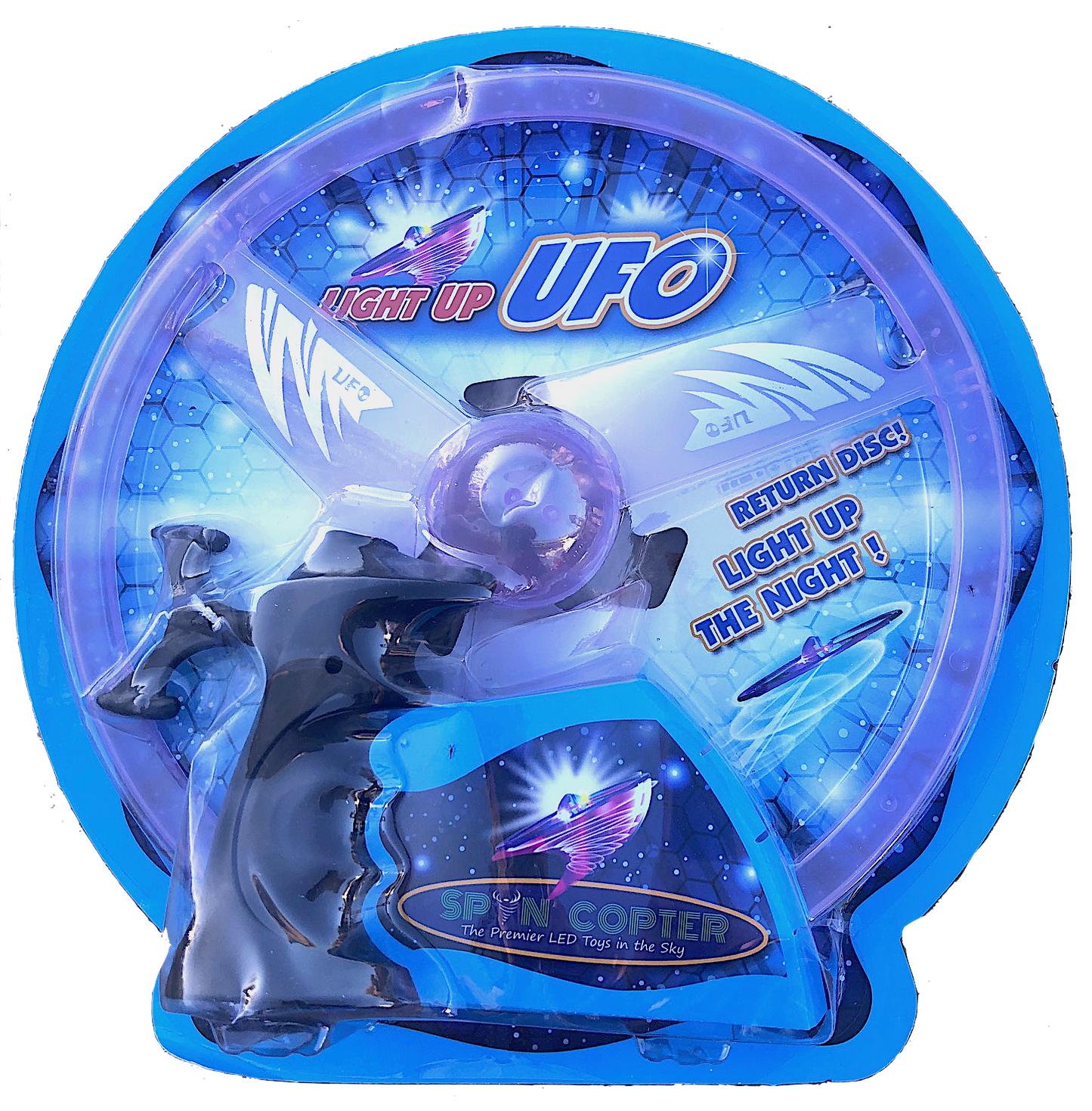 UFO Pull String w/LED Lights