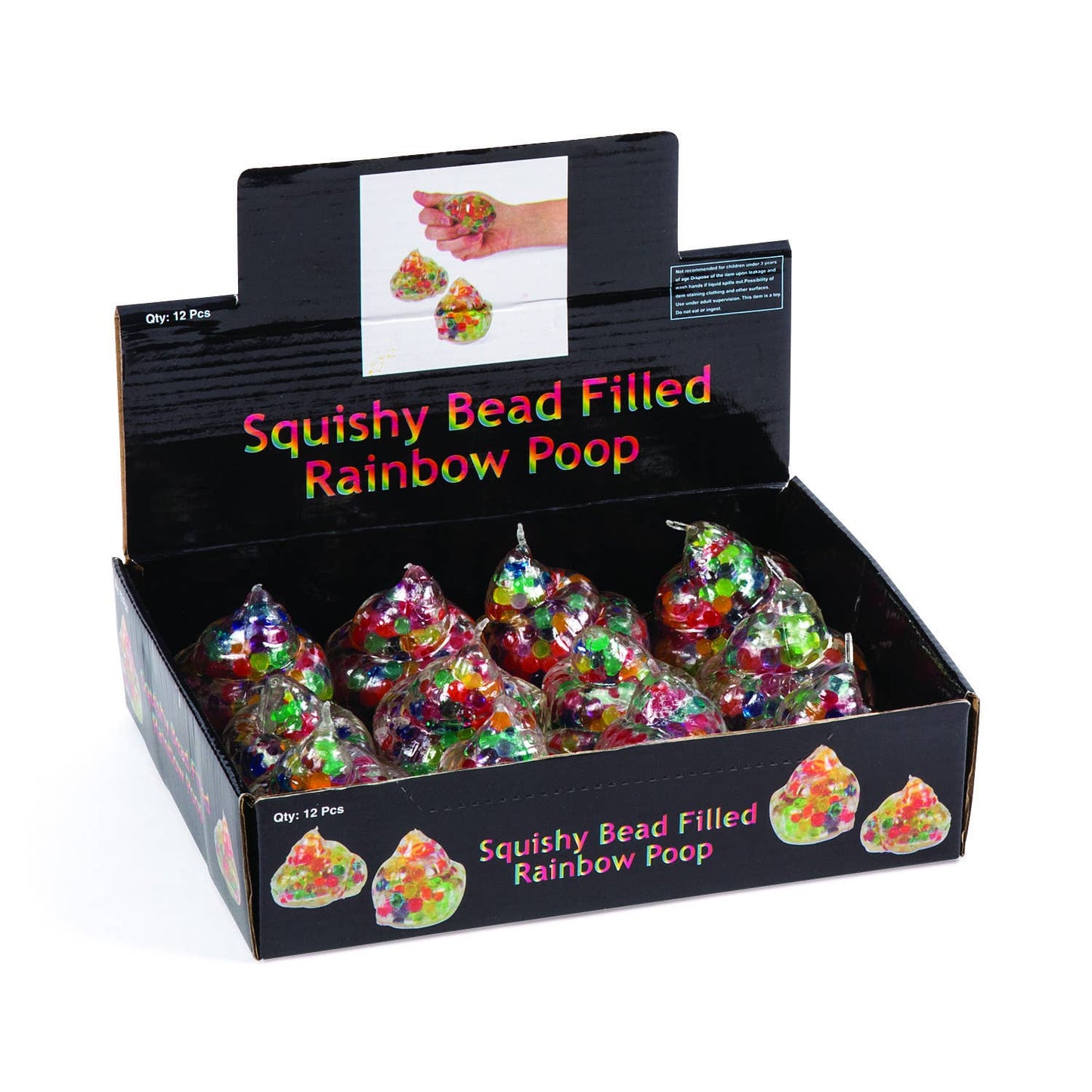 WATER BEADS SQUEEZE RAINBOW POOP