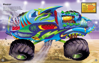 Build Your Own Monster Trucks Sticker Book : Usborne