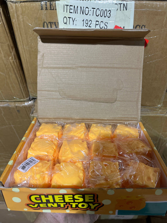 Cheese Vent Toy - Squishy Square Toy Cheese