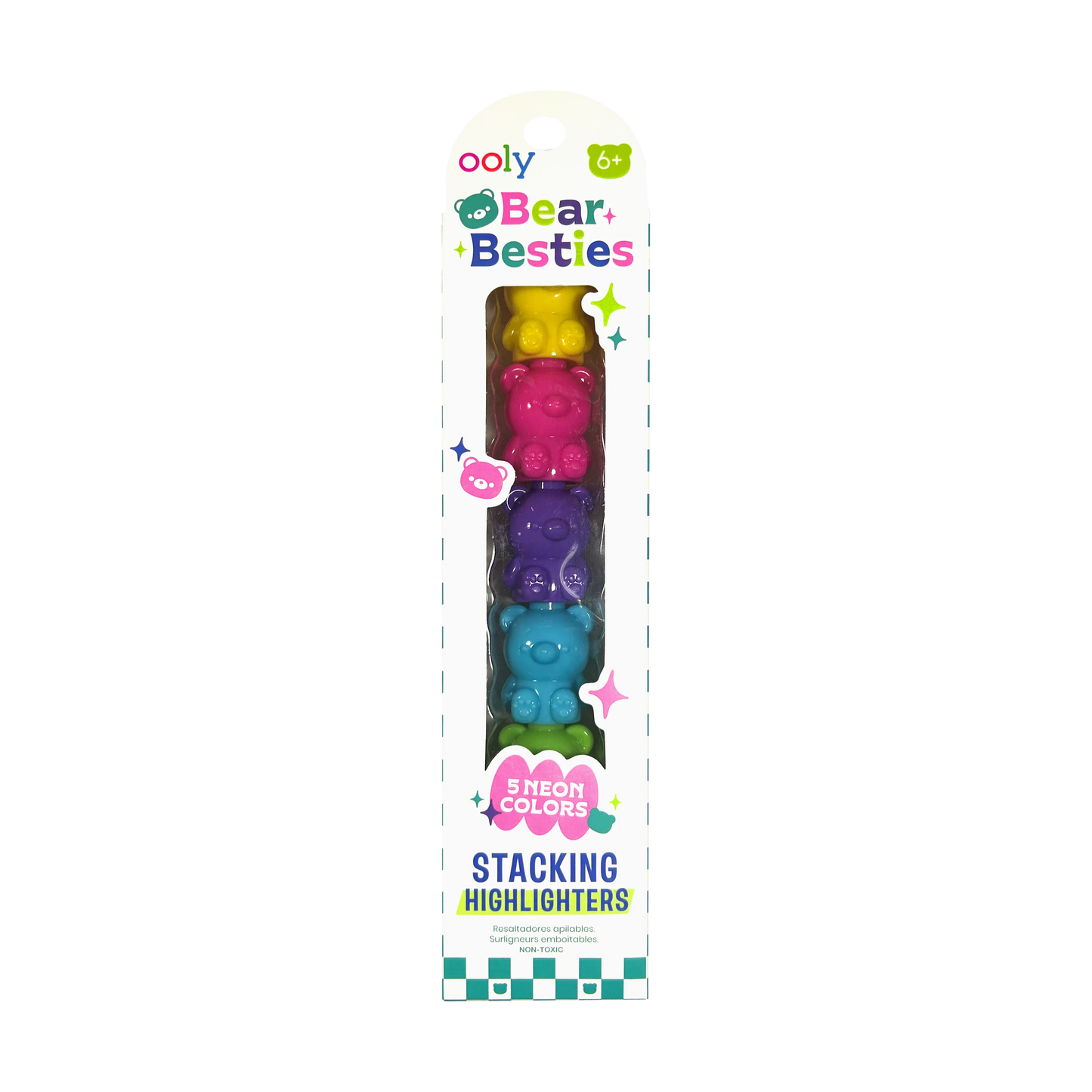 Bear Besties: Stacking Highlighters - Single (1 Stick / Box)