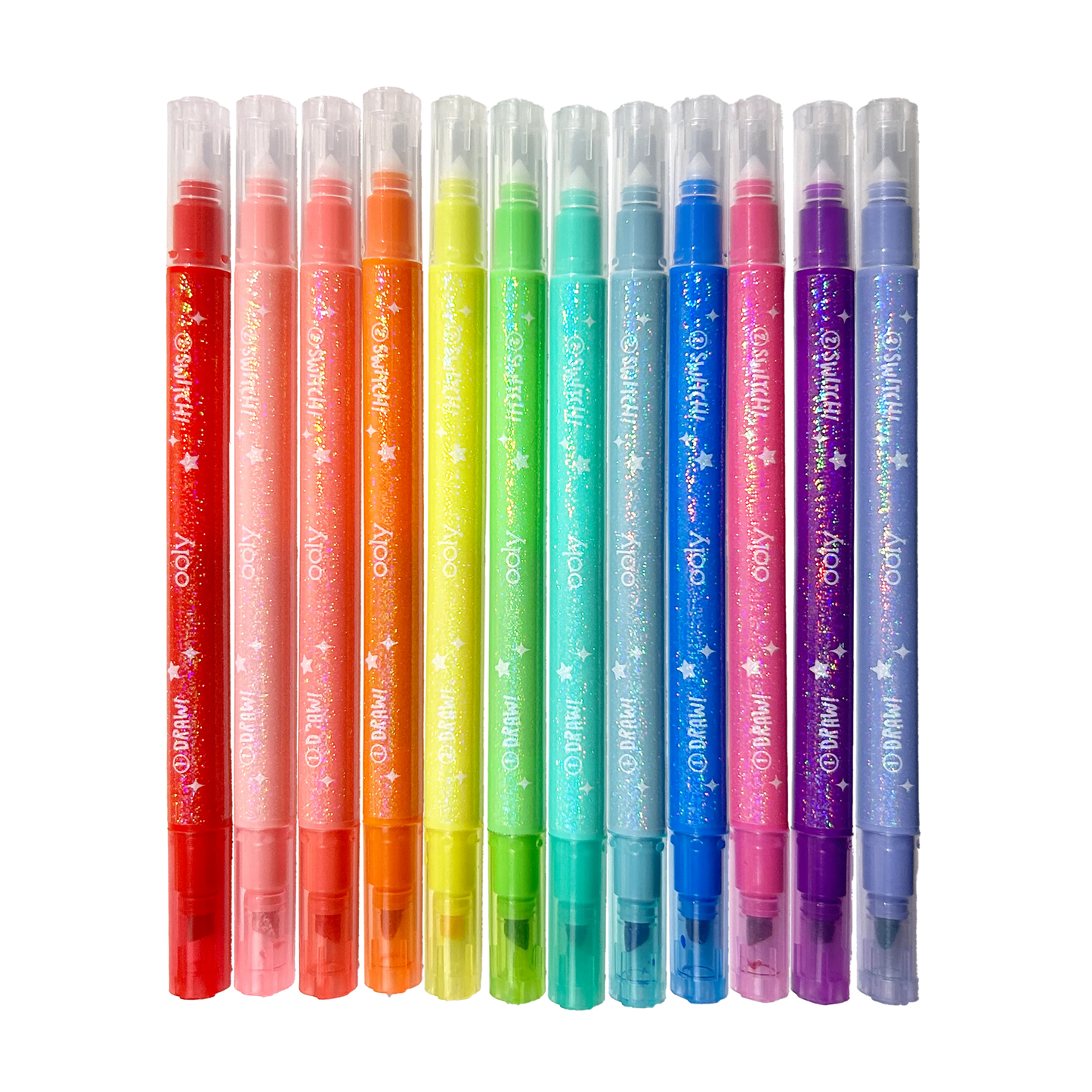 Switch-eroo! Sparkle Color Changing Markers - Set of 12