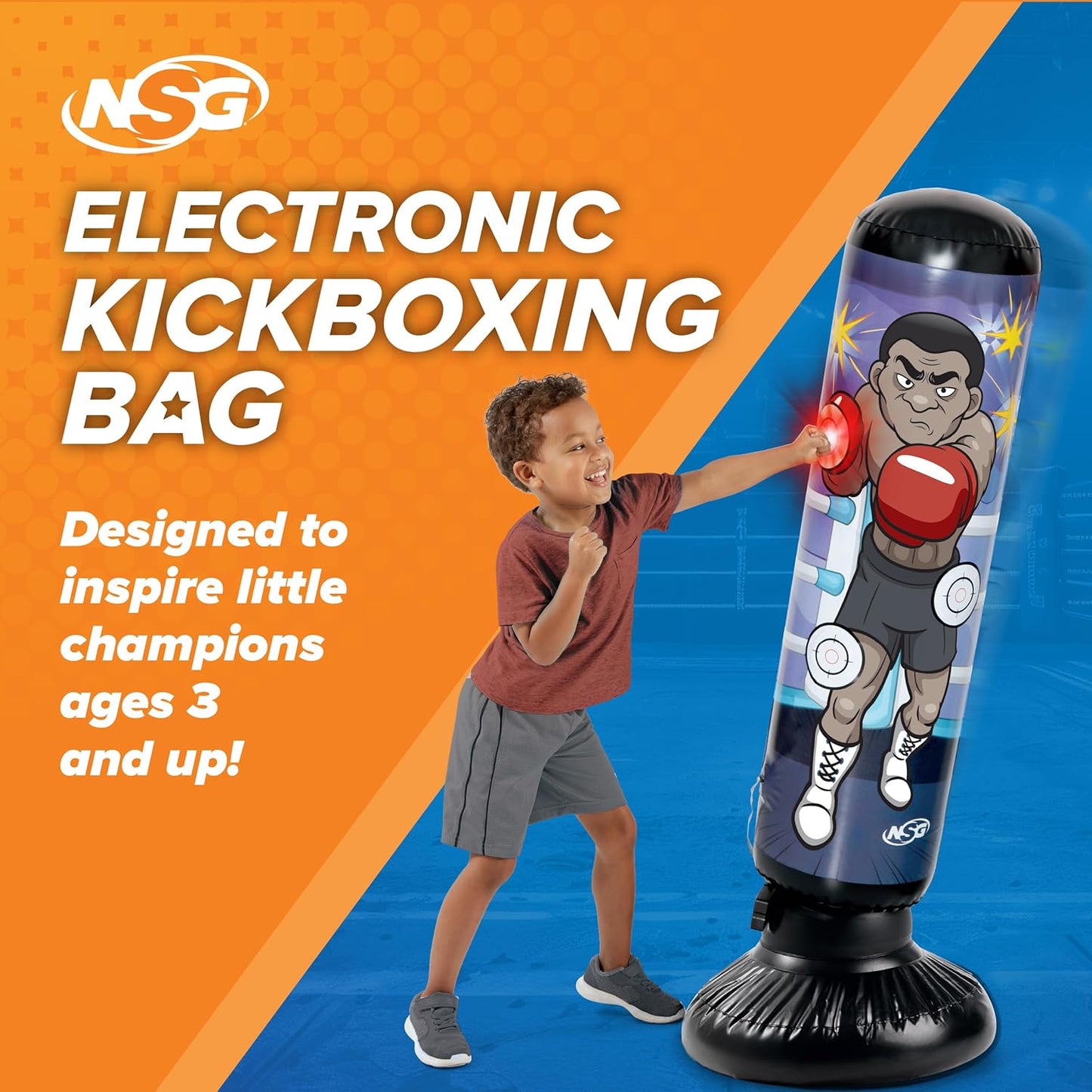 NSG Electronic Kids Kickboxing and Boxing Bop Bag