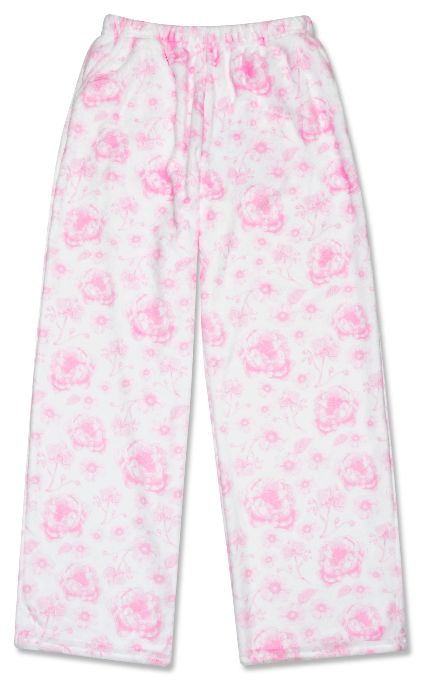 Pretty Pink Toile Plush Pants (Youth