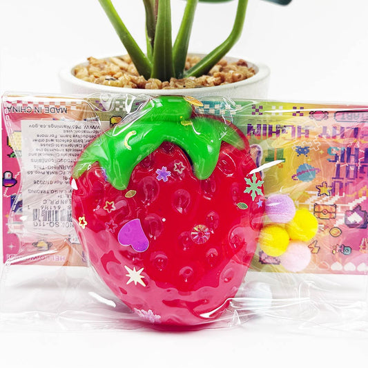 Fruit Pinch Squishy Toy: ASSORTED COLOR / ONE SIZE