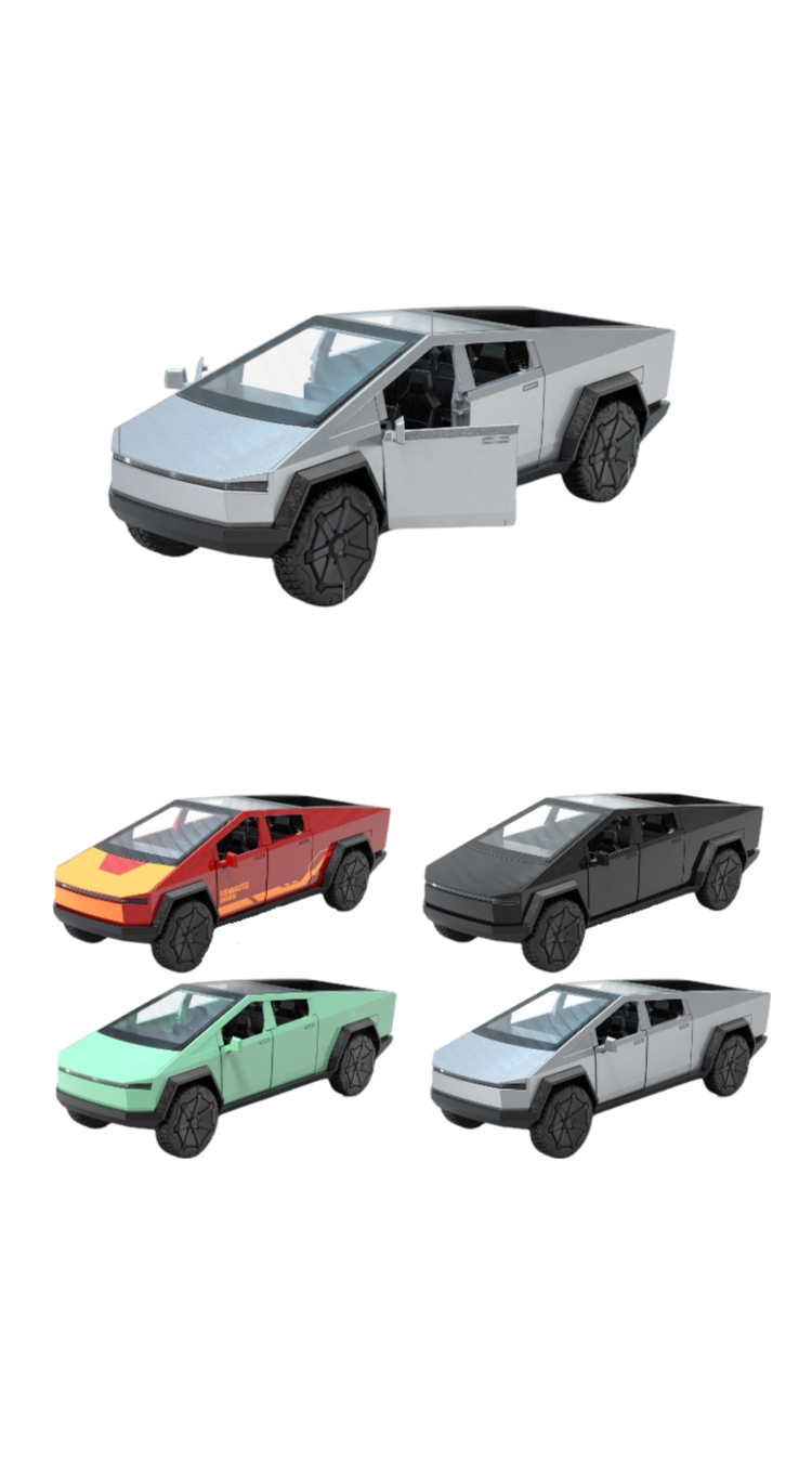 6" Cyber Truck Style Die-Cast Vehicle – Assorted Colors (12pc Display) MSCYB