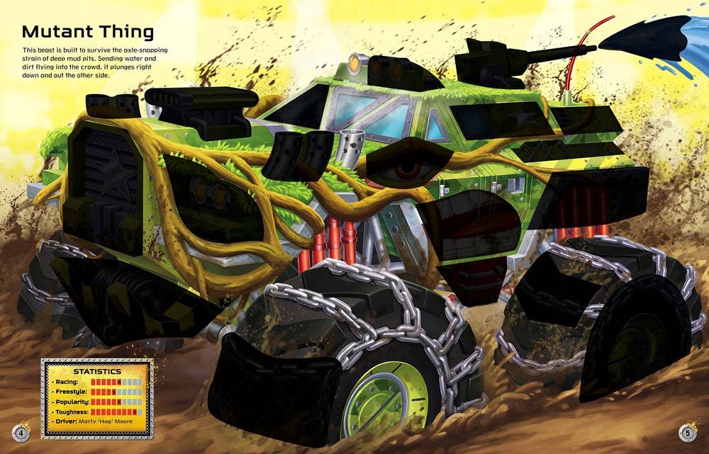 Build Your Own Monster Trucks Sticker Book : Usborne