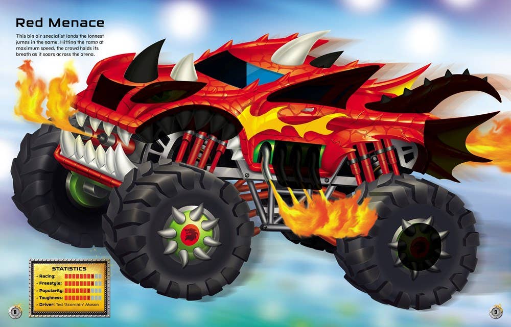 Build Your Own Monster Trucks Sticker Book : Usborne
