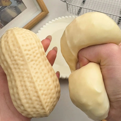 Crunchy Peanut Brick-Filled Squishy Toy: Peanut