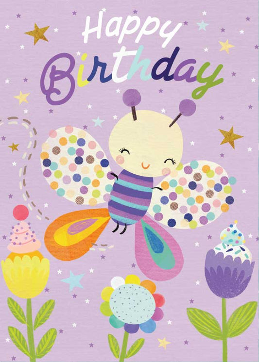 Birthday Butterfly - Glitter Card: Default Title