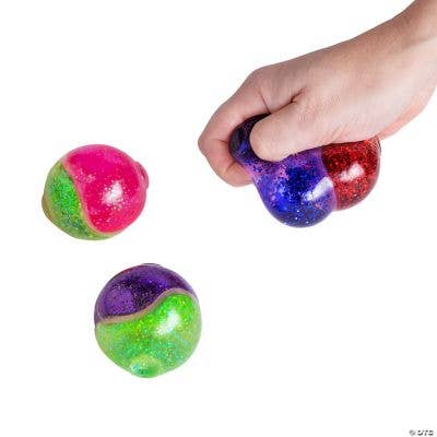 DUO GLITTER SQUEEZE BALL