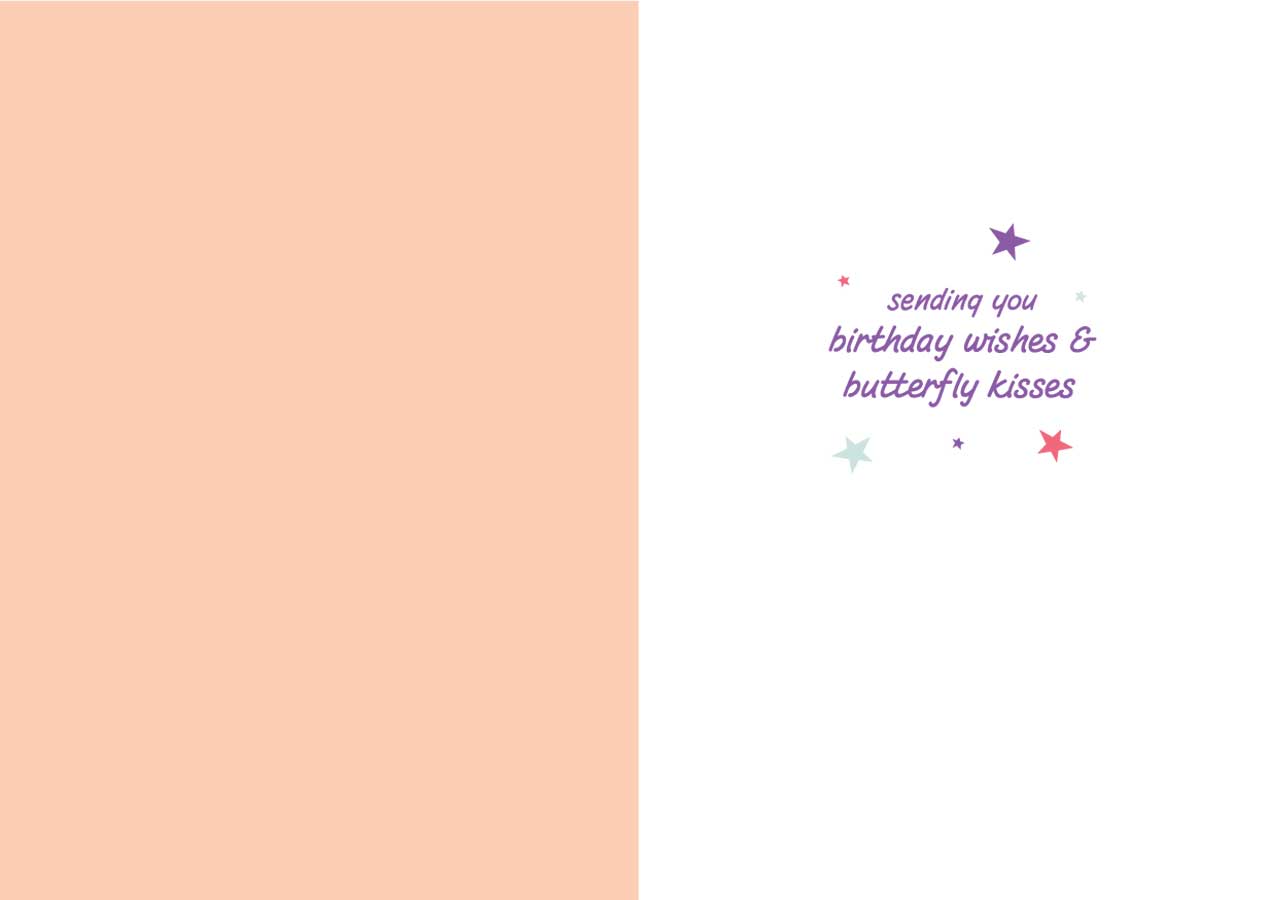 Birthday Butterfly - Glitter Card: Default Title