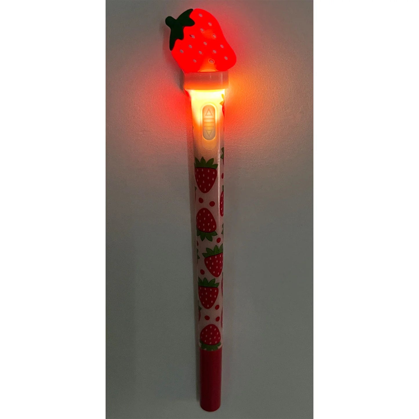Strawberry Spinning LED Light Up Pen