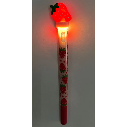 Strawberry Spinning LED Light Up Pen