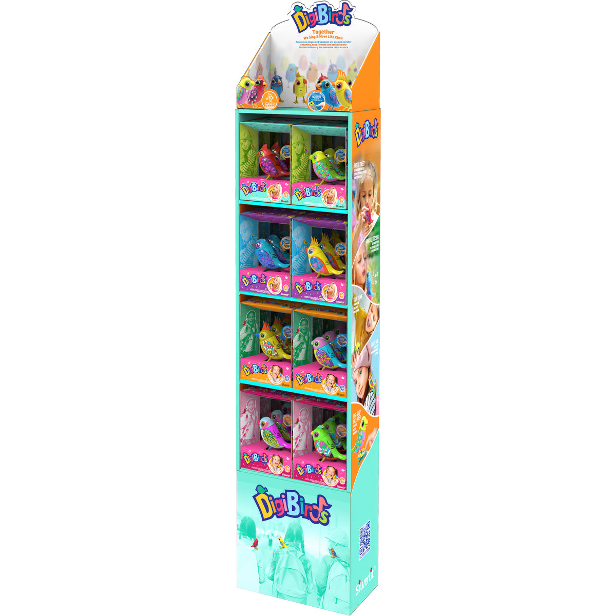 Digibirds POP Floor Display 24 pc