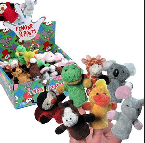 Finger Puppets Plush Asst