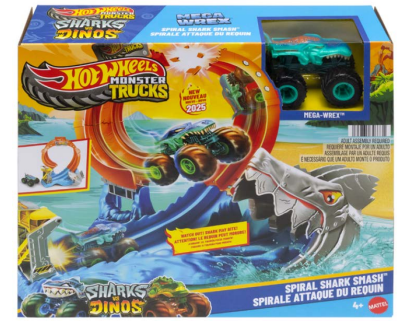 HOT WHEELS MONSTER TRUCKS SPIRAL SHARK