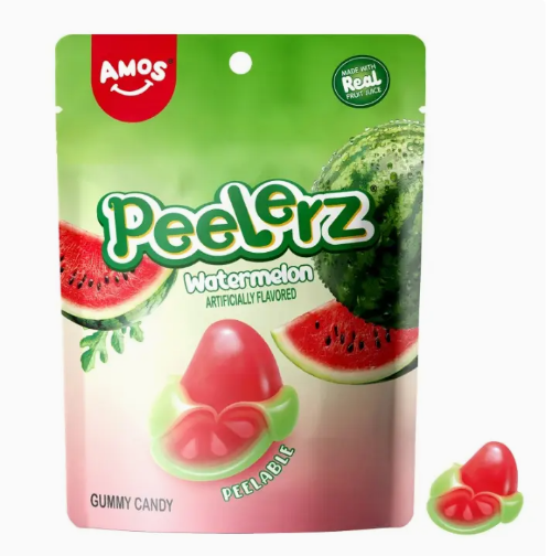 Amos Peelerz Watermelon Peelable Gummy Candy
