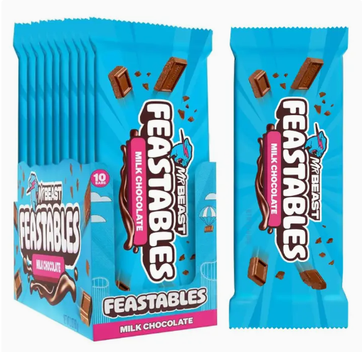 Feastables Mr Beast Milk Chocolate Bars King Size