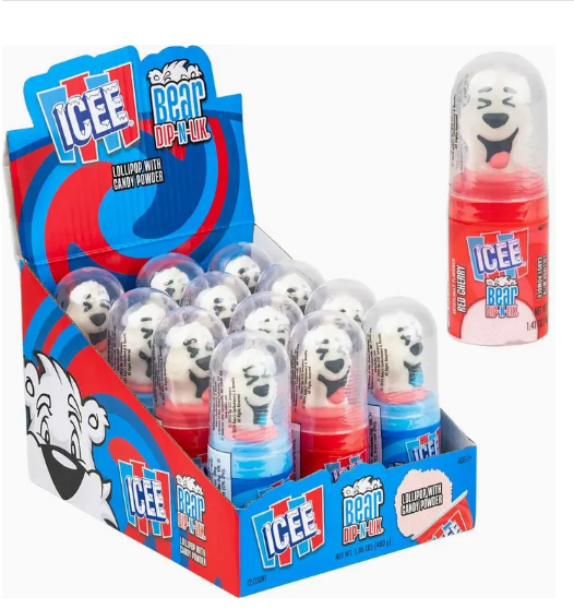 Koko Icee Bear Dip N Lik Lollipop Candy