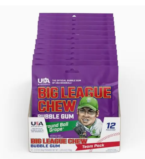 Big League Chew Bubble Gum Grape