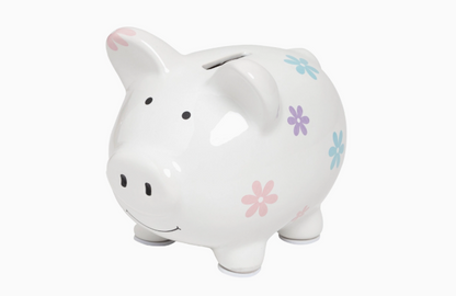 Floral Mini Piggy Bank