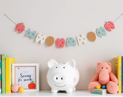 Floral Mini Piggy Bank