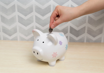 Floral Mini Piggy Bank